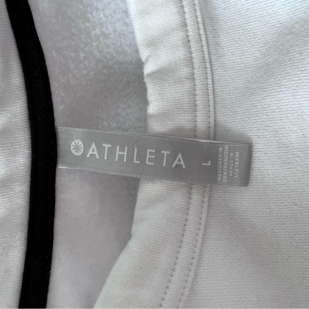 Athleta 24/7 Varsity Stripe Sweatshirt Sz M & L EUC - Picture 5 of 7